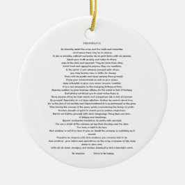 DESIDERATA MAX ERHMANN ORNAMENT