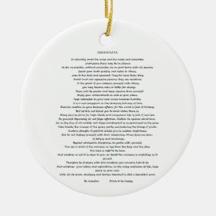DESIDERATA MAX ERHMANN ORNATION JULGRANSPRYDNAD KERAMIK