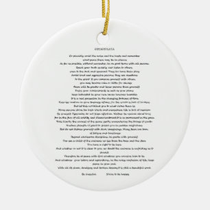 DESIDERATA MAX ERHMANN ORNATION JULGRANSPRYDNAD KERAMIK
