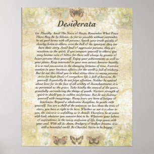 DESIDERATA MED Cheerful Butterflies Poster