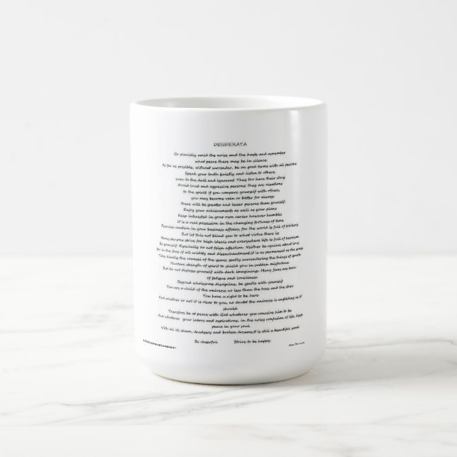 DESIDERATA MUGG (Center)