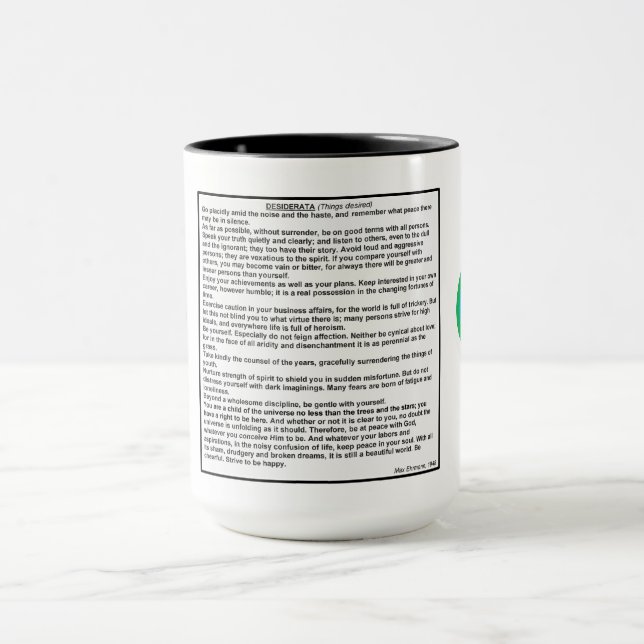 DESIDERATA Mugg (Center)
