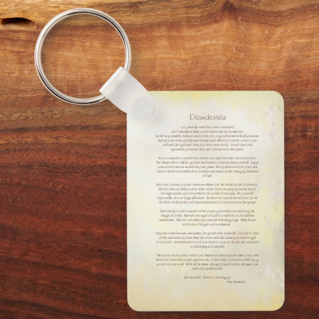 Desiderata Nyckelring (Framsida)