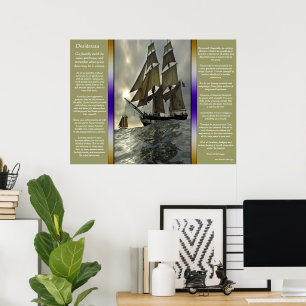 Desiderata Ocean Segelbåt Poster
