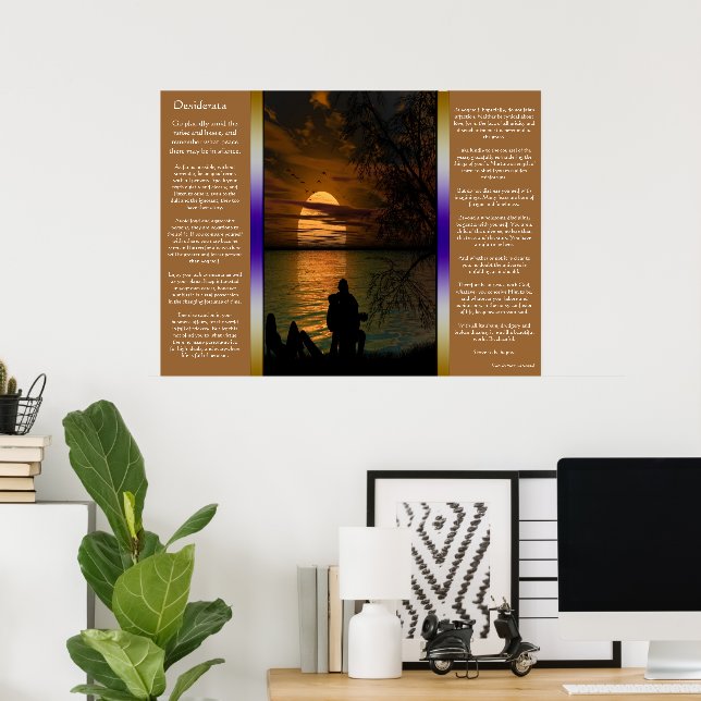 Desiderata Ocean silhouette Poster (Hemmakontoret)