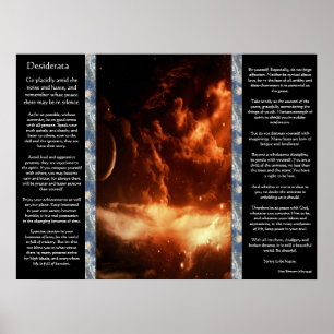 Desiderata Ocean Space Poster