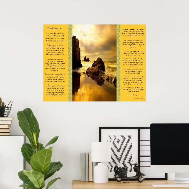 Desiderata Ocean Sten Poster (Hemmakontoret)