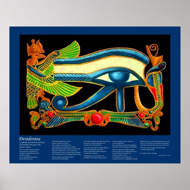 Desiderata - Öga i Horus Poster (Framsidan)