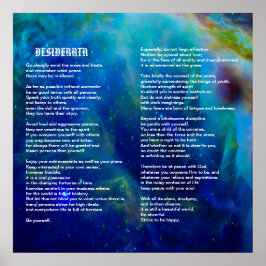 Desiderata on Orion Nebula Poster