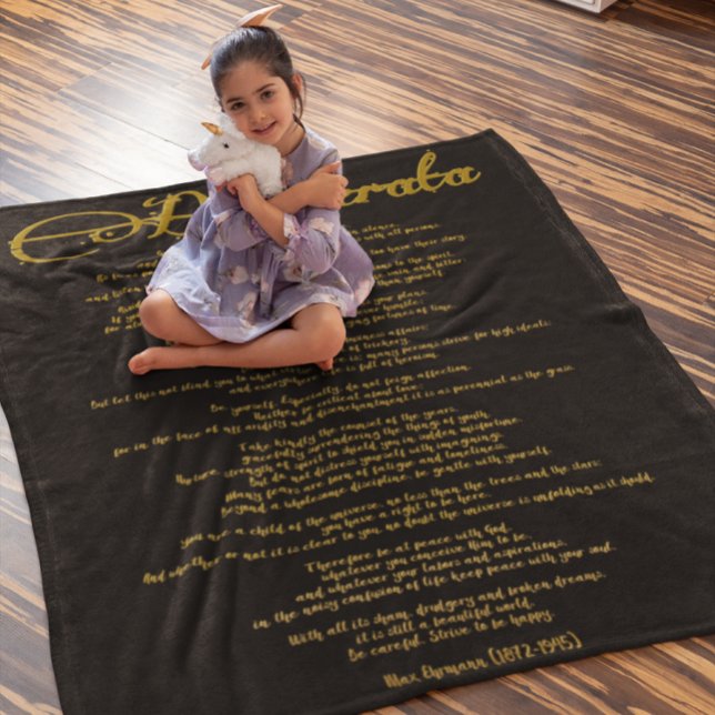Desiderata "Önskad Sak" DIY Färg Fleecefilt (Skapare uppladdad)