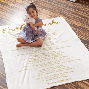 Desiderata "Önskad Sak" DIY Färg Fleecefilt