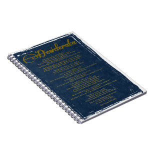 Desiderata "Önskat Sak" Anteckningsbok