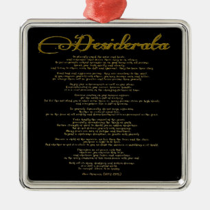 Desiderata "Önskat Sak" Julgransprydnad Metall