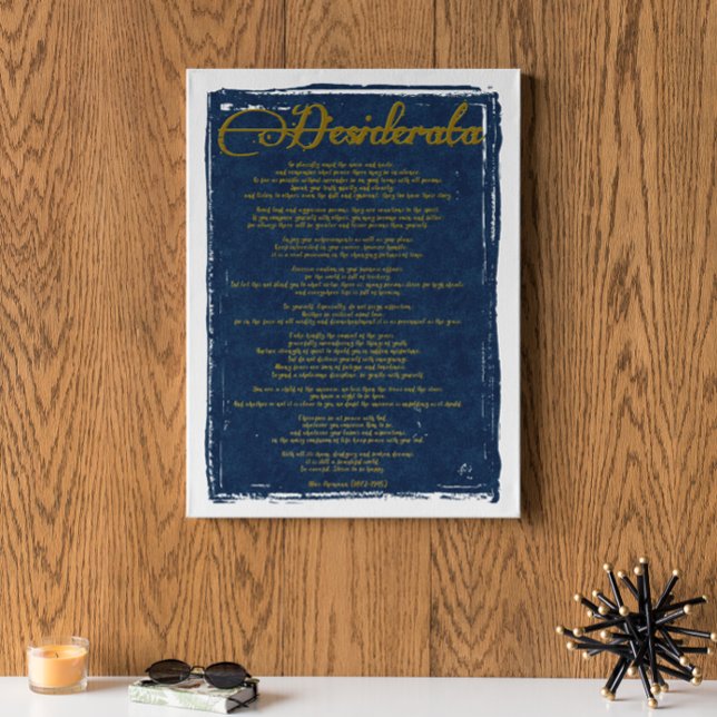 Desiderata "Önskat Sak" Poster (Skapare uppladdad)