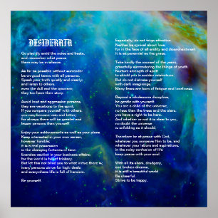 Desiderata på den Orion nebulaen Poster