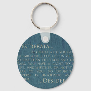 Desiderata på kanfas nyckelring