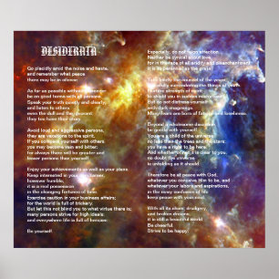 Desiderata på Rosettegalax Poster