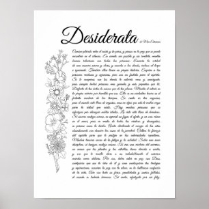 Desiderata på spanska poster