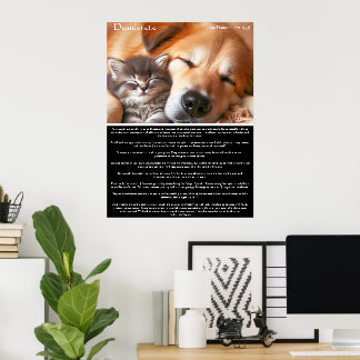 Desiderata Peacdential Suppleant: Kitten och Hund Poster