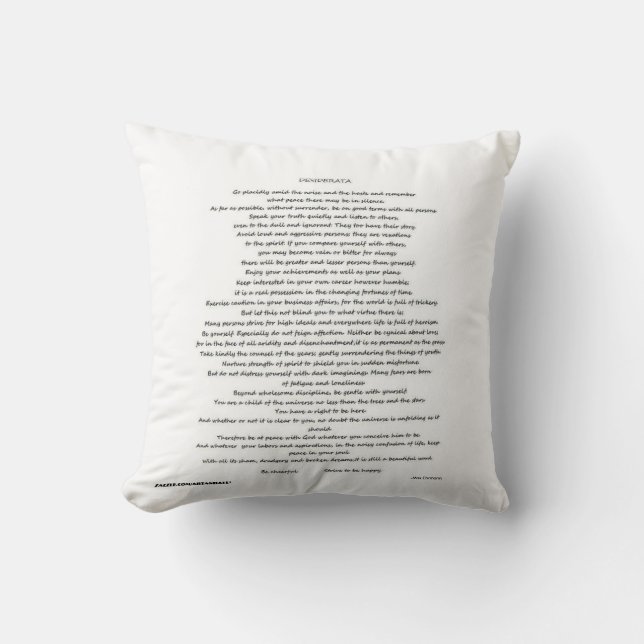 DESIDERATA PILLOW KUDDE (Framsida)