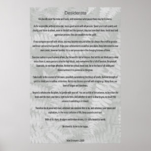 Desiderata Poster
