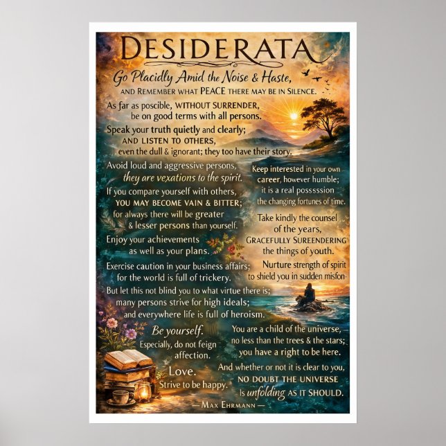 Desiderata  poster (Framsidan)