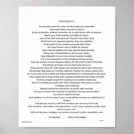 DESIDERATA POSTER