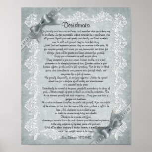 Desiderata Poster