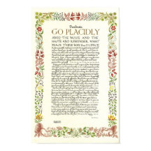 DESIDERATA Poster av Max Ehrmann - Wildblommor