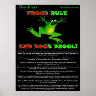 Desiderata Poster groda