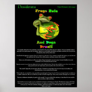 Desiderata Poster grodregel
