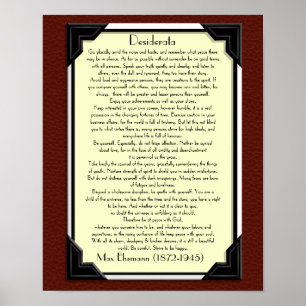 Desiderata-pros Poster
