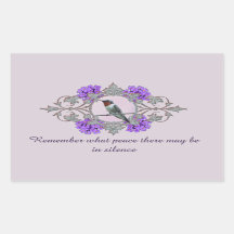 Desiderata Quote och fredliga hummingbird