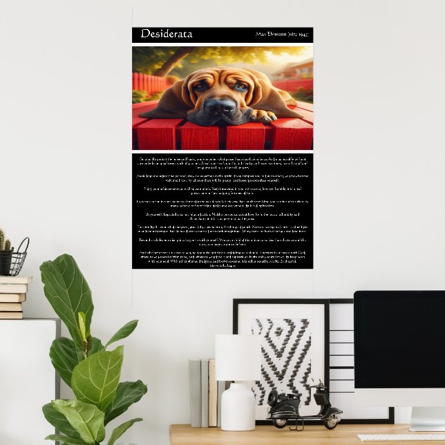 Desiderata: Red Fence Sanctuary Poster (Hemmakontoret)