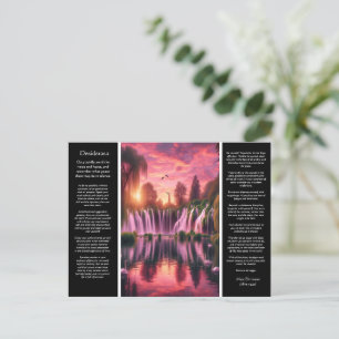Desiderata Rosa och Guld, Stillhet och Svanar Vykort