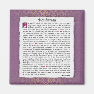 Desiderata - Sak önskad Magnet