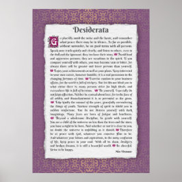 Desiderata - Sak önskad Poster