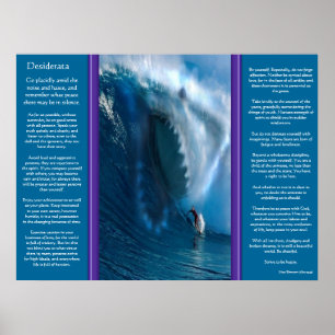 Desiderata Shark Ansikte Poster