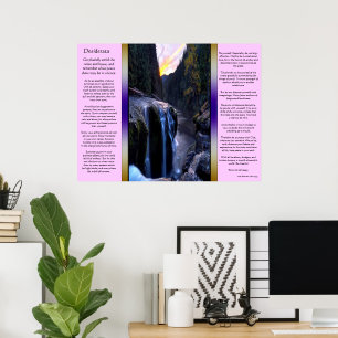 Desiderata Small Waterfalls Poster