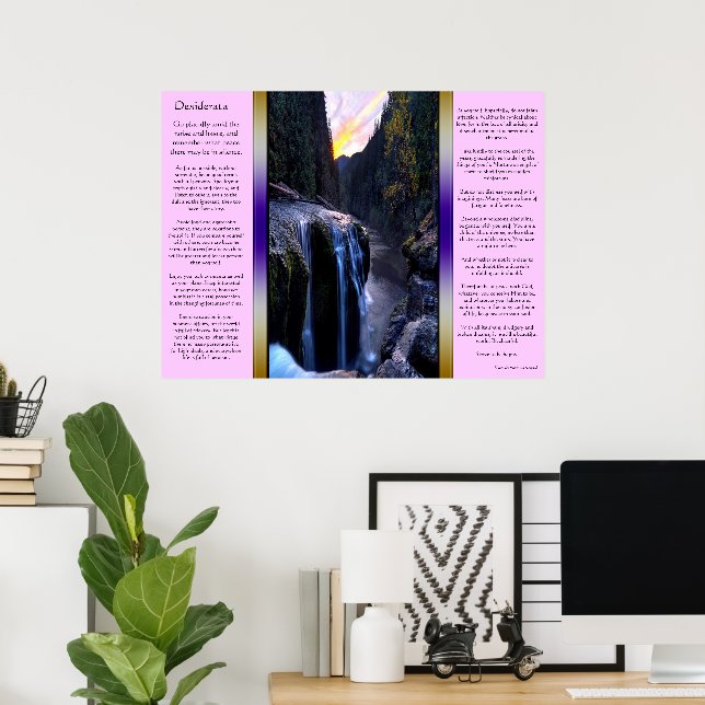 Desiderata Small Waterfalls Poster (Hemmakontoret)