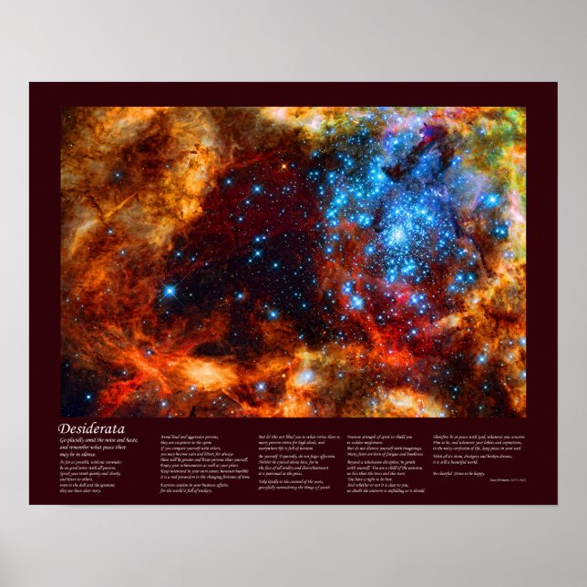 Desiderata - Stellar Nursery in Tarantula Nebula Poster (Framsidan)