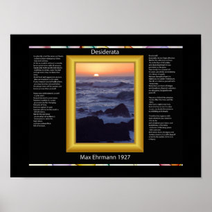 DESIDERATA Sten Poster