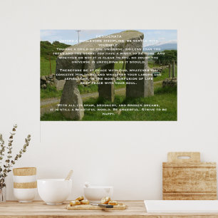 DESIDERATA Stone Poster
