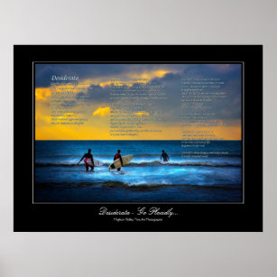 Desiderata - Surfing at Sundown gallery stil Poster