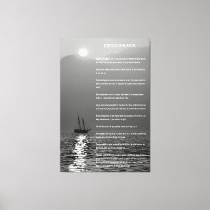 DESIDERATA Twilight Sailing Canvastryck