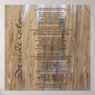Desiderata-typ Poster