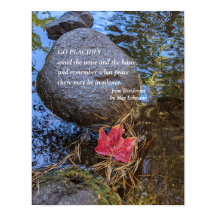 Desiderata Vers med Fallen Löv på Vatten