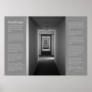 Desiderata - Viktig korridor Poster
