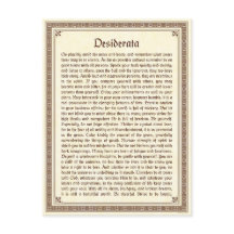 Desiderata-vykort