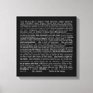 Desiderata Wall Hanging Canvastryck